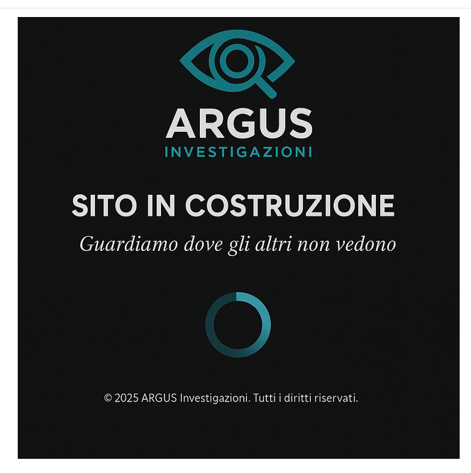 ARGUS Investigazioni - Sito in costruzione